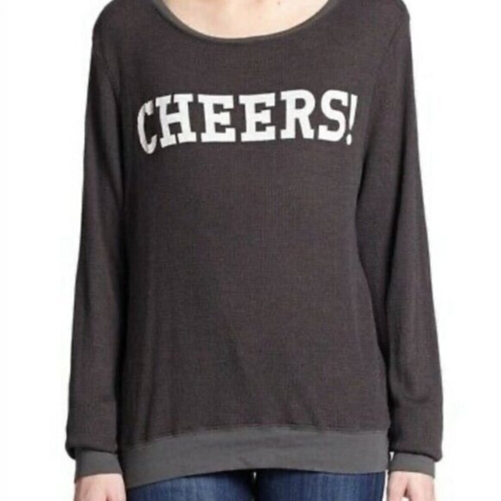 Wildfox Cheers Baggy Thermal Top